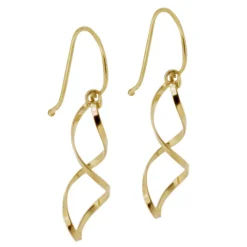 Hängande guldörhängen 18 karat