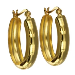 Hoops guldförgyllt äkta silver 25 mm
