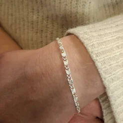 Irrgång Infinity silverarmband äkta silver 18 cm