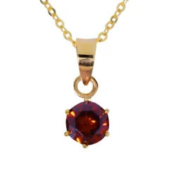 Januari månadssten guldförgyllt silver