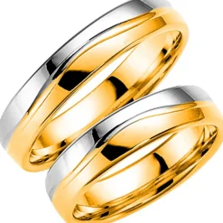 14K289-5 R/V Förlovningsring Vigselring