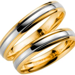 14K257-4 R/V Förlovningsring Vigselring