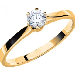 14K DONAU 0,30 ct Förlovningsring Vigselring