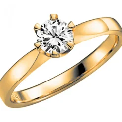 14K DONAU 0,50 ct Förlovningsring Vigselring