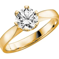 14K DONAU 1,00 ct Förlovningsring Vigselring