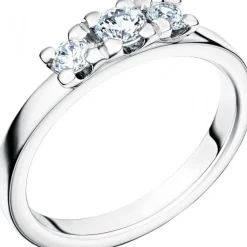 14K GLITTRA VG Förlovningsring Vigselring