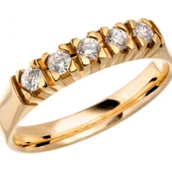 14K ROCKY 0,25 Förlovningsring Vigselring