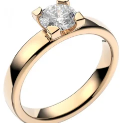 14K SEINE 0,60 ct Förlovningsring Vigselring