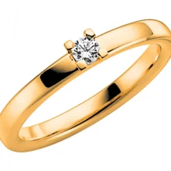 14K SEINE 0,10 Förlovningsring Vigselring