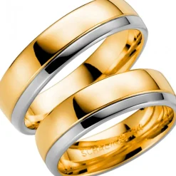 14KBASEL R/V Förlovningsring Vigselring