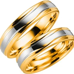 14KDAVOS R/V Förlovningsring Vigselring