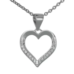 Käraste halsband med hjärta äkta silver