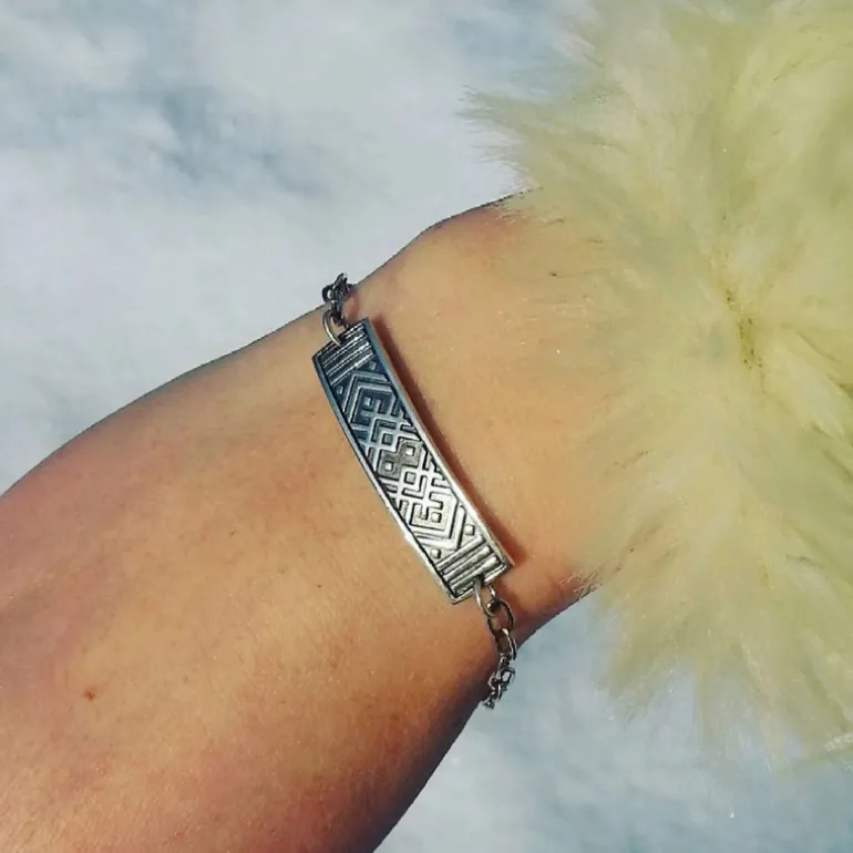 Krusbandsarmband oxiderat