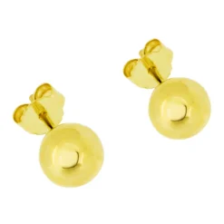 Kulor örhängen 6 mm guldpläterat äkta silver