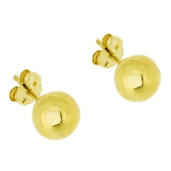 Kulor örhängen 7 mm guldpläterat äkta silver