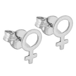 Kvinnosymbol örhängen äkta silver