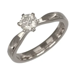 LERDAL VITGULD 18 KARAT LABBDIAMANT 0,50 CT