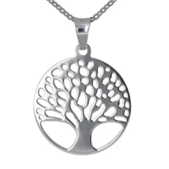 Livets träd halsband liten äkta silver