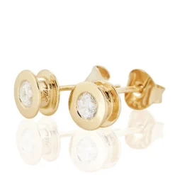 Älskad örhängen guldpläterat silver