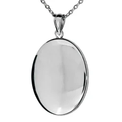 Medaljong stor silver