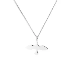 Mini Dove Necklace Silver