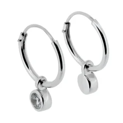 Mini Hoops Dot örringar äkta silver