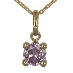 Månadssten halsband juni äkta guld 9 karat