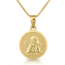 Ängel med guldkedja 18 karat barn