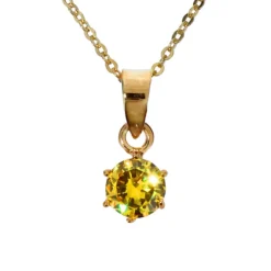 November månadssten guldförgyllt silver