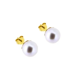 Odlade pärlor guldörhängen