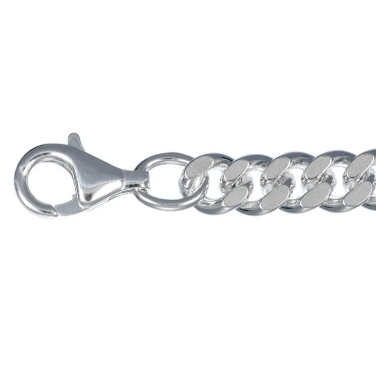 Pansarkedja halsband äkta silver 60 cm