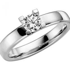 Platinaring SEINE 0,50 ct Förlovningsring Vigselring