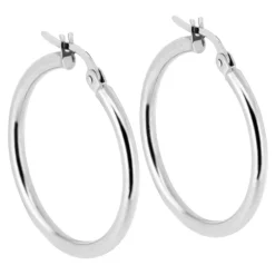 Örhängen vitguld ringar