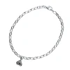 Silverarmband med dalahjärta som berlock