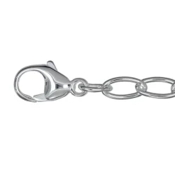 Silverarmband ovala spetsiga öglor äkta silver