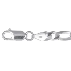 Silverkedja manglad Figaro 45 cm