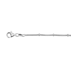 Silverkedja med kulor 45 cm