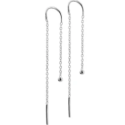 Silverörhängen kedja äkta silver