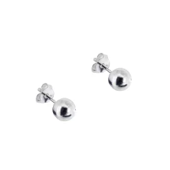 Silverörhängen kulor 6 mm