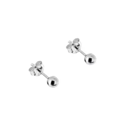 Silverrörhängen kulor 4 mm