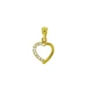 Smycke med hjärta i guld