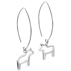 Stora örhängen med dalahästar