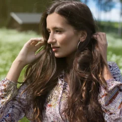 Stora ringar örhängen silver 60 mm