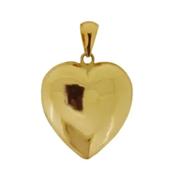 Stort guldhjärta berlock äkta guld 18 karat
