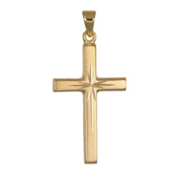 Stort guldkors äkta guld 18 karat