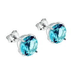 Studs silverörhängen turkos