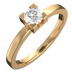 TORSÅNG RG 18 KARAT 0,30 CT LABBDIAMANT