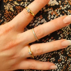 TORSÅNG RG 18 KARAT 0,30 CT LABBDIAMANT