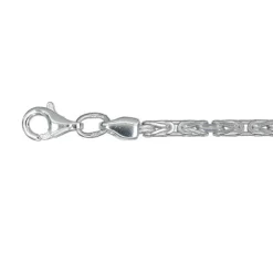 Tunn kejsarlänk silverkedja 45 cm