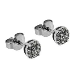 Vitguldsörhängen carmosé 18 karat